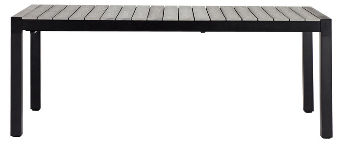 Havebord 205/275 x 100 cm alu/nonwood - Outfit